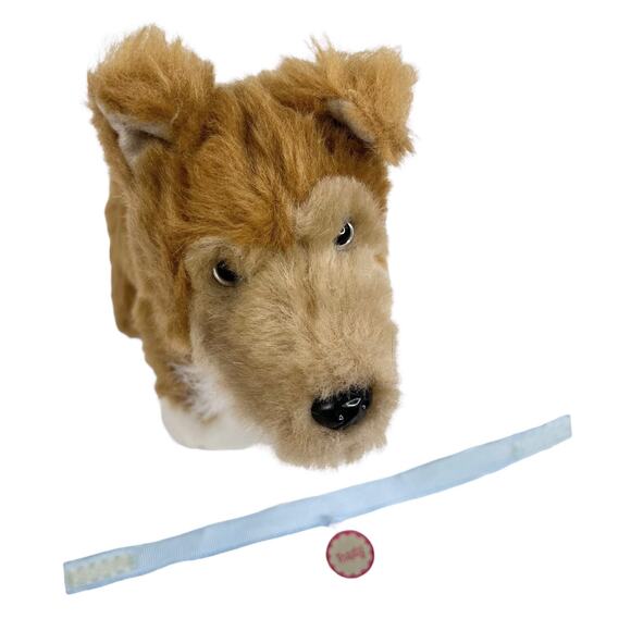 American Girl Brand TOASTY PUPPY DOG Collie Pet Plush Toy &  Name Collar NWOT - Picture 6 of 8